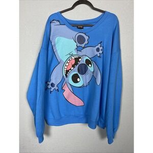 Disney Lilo & Stitch‎ Big Graphic Logo All Over Sweatshirt Adult Size 3XL XXXL